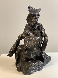 04 bronze, untitled (woman seated with ears)