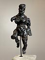 02 bronze, untitled (woman with one leg up)
